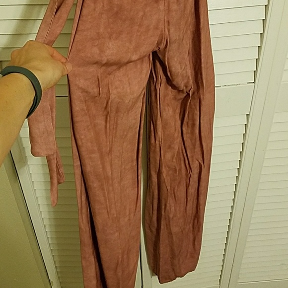 Blush/Rose backless jumpsuit - Picture 4 of 4